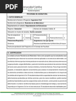 Resistencia de Materiales I 2015