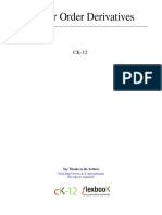 Week 008 - Higher Order Derivatives