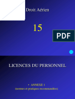 DA15 Licences Du Personnel