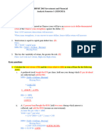 Tutorial - Investment and Financial Analysis