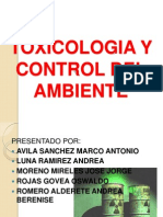 Toxicologia y Control Del Ambiente