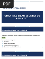 Présentation Chapitre 1 - Le Bilan Et L'état de Résultat