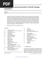 Identification and Measurement of Ductile Damage Parameters