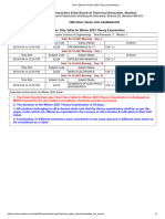 Time Table For Winter 2023 2 SEM BACK LOG