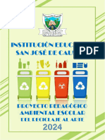 16a) Proyecto Pedagógico Transversal Ambiente Escolar (PRAE) Del Reciclaje Al Arte