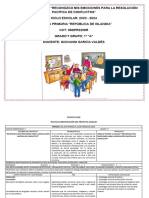 Proyecto Reconozco Mis Emociones para La Resolución Pacífica de Conflictos