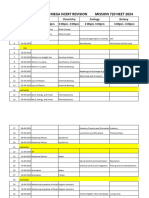 TIme Table FTS