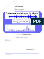 Support de Cours Traitement Numerique Du Signal