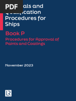 Materials and Qualification Procedures For Ships Book P November 2023