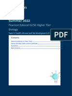 GCSE Biology Higher Tier Topic Test 5