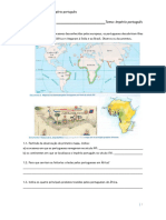 Ficha de Trabalho - Hist 5º Ano Império Português