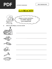 Creacion de Oraciones para Segundo de Primaria