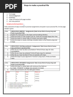 Practical File Instruction