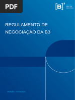 Regulamento de Negociacao Da B3