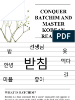 Conquer Batchim and Master Korean Reading