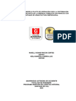 T10937 - Diseño de Un Modelo Piloto de Operación para La Distribución Urbana de Mercancía en La Empresa Cementos San Marcos Con Enfoque de Arquitectura Empresarial