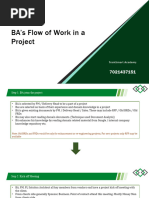 BAs Work Flow in The Project