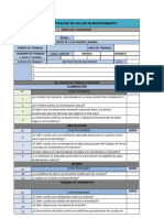 Lista de Verificacion Taller de Mantenimiento