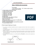 Chapter - 5 Exception Handling Multithreaded Programming