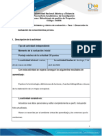 Guia de Actividades y Rúbrica de Evaluación - Fase 1 - Desarrollar La Evaluación de Conocimientos