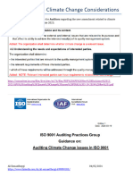 ISO 9001 - 2015 - Climate Change Considerations