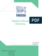 NestlÃ©â S Ethical Dilemma