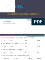 Measures of Central Tendency