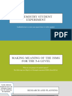 Chemistry FA2 - ISMG Breakdown