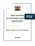 Draft National OSH Policy 2024 For Public Participation