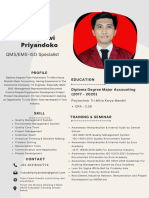 CV Rizky Dwi P-QEMS Specialist