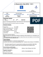 Electronic Reservation Slip (ERS) : 6514622761 12860/gitanjali Exp Ac 3 Tier Economy (3E)