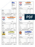 Petrol Bill Dated 13-03-2015