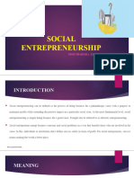 Module 5 SOCIAL ENTREPRENEURSHIP