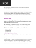 Solubility