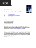 Distributed Fiber Optic Sensing For Real-Time Monitoring