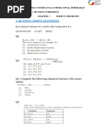 Chemistry Revision Worksheet CH1