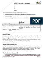 Index: Chapter-1 Nature of Contract