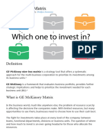 GE McKinsey Matrix