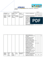 CUADRO DE PLANIFICACion de La Estrategia Del Saanee