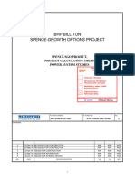 BHP Billiton Spence-Growth Options Project: Spence Sgo Project, Project Calculation Sheet Power System Studies