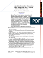 Iterative Algorithm For Multiple Illumination Photoacosutic Tomography MIPAT Using Ultrasound Channel Data