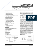 Miniature Single-Cell, Fully Integrated Li-Ion, Li-Polymer Charge Management Controllers