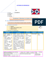 D2 A1 SESION MAT. Traslaciones y Rotaciones en El Plano Cartesiano