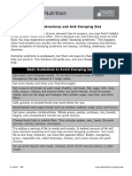 Post Gastrectomy and Dumping Diet 2017