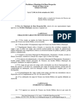 Lei 2.349 de 26-09-2013 - Cria Carreira de Técnico em Gestão Pública Municipal