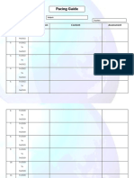 Pacing Guide Template Blank