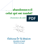 Dieu Abandonne-T-Il Celui Qui Est Tombé?: Éditions Ôr Vé Shalom