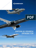 Embraer Registra Maior Carteira de Pedidos Dos Últimos 7 Anos e Aumento de 67% Nas Entregas No 1T24