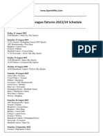 Premier League 2023 24 Schedule