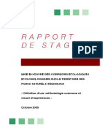 Rapport - Corridors FPNRF 1ere Partie